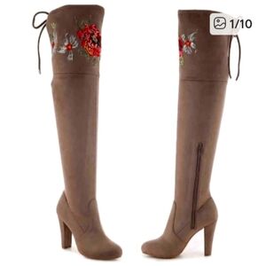Zigi Soho Bryna Embroidered Over The Knee Boots